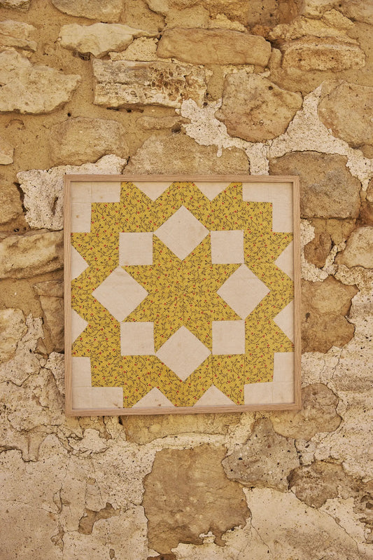 Patchwork vintage américain encadré