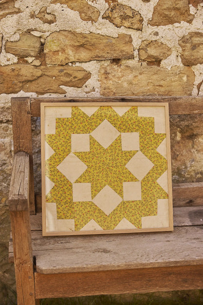 Patchwork vintage américain encadré