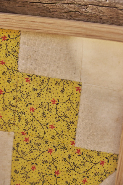 Patchwork vintage américain encadré