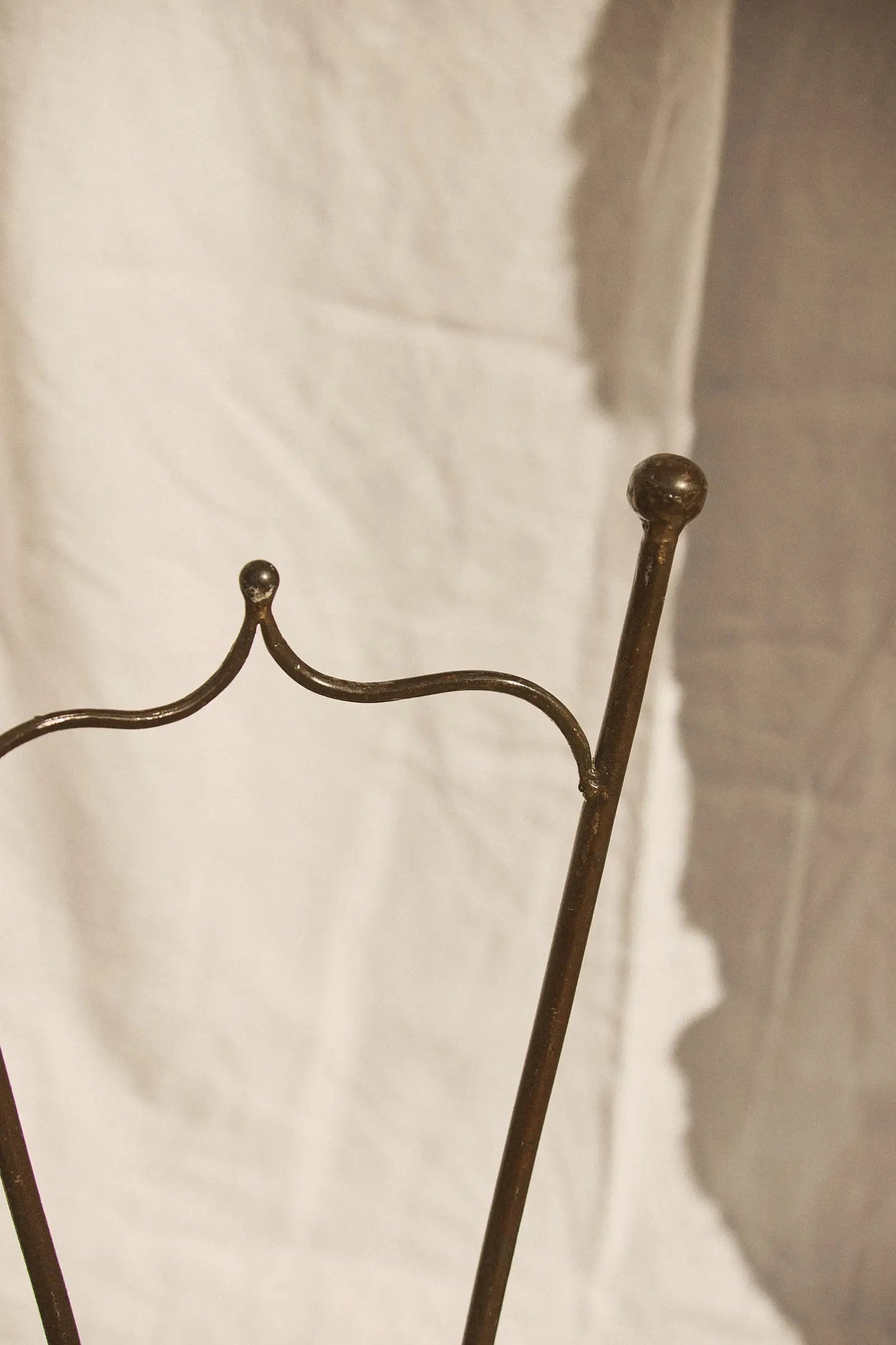 Chaise en corde et fer forgé