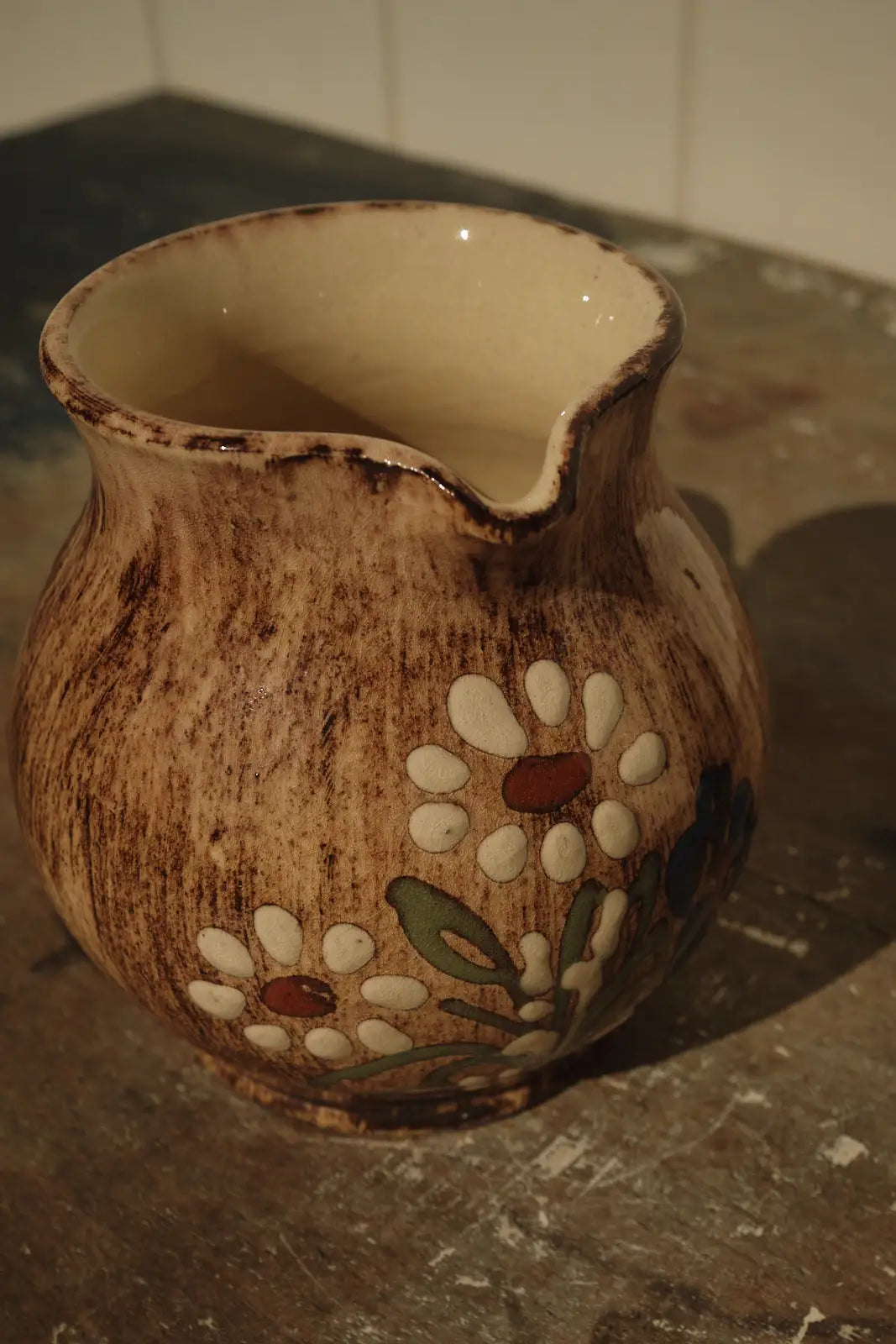 Petit pot à lait fleurs
