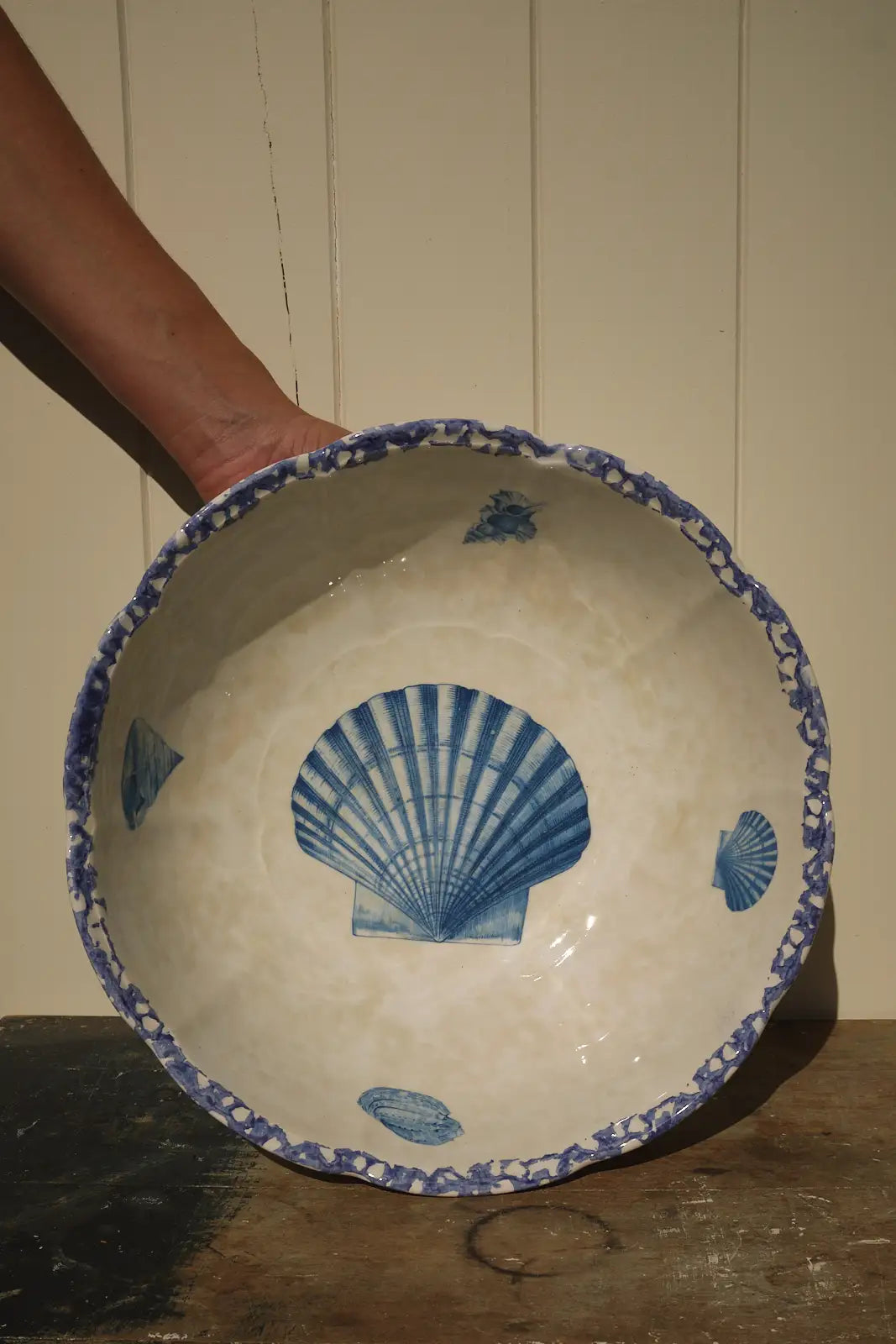Grand saladier coquillage