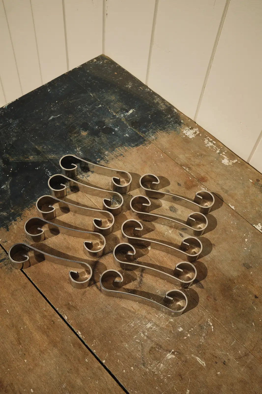 Set de 10 porte couteaux inox