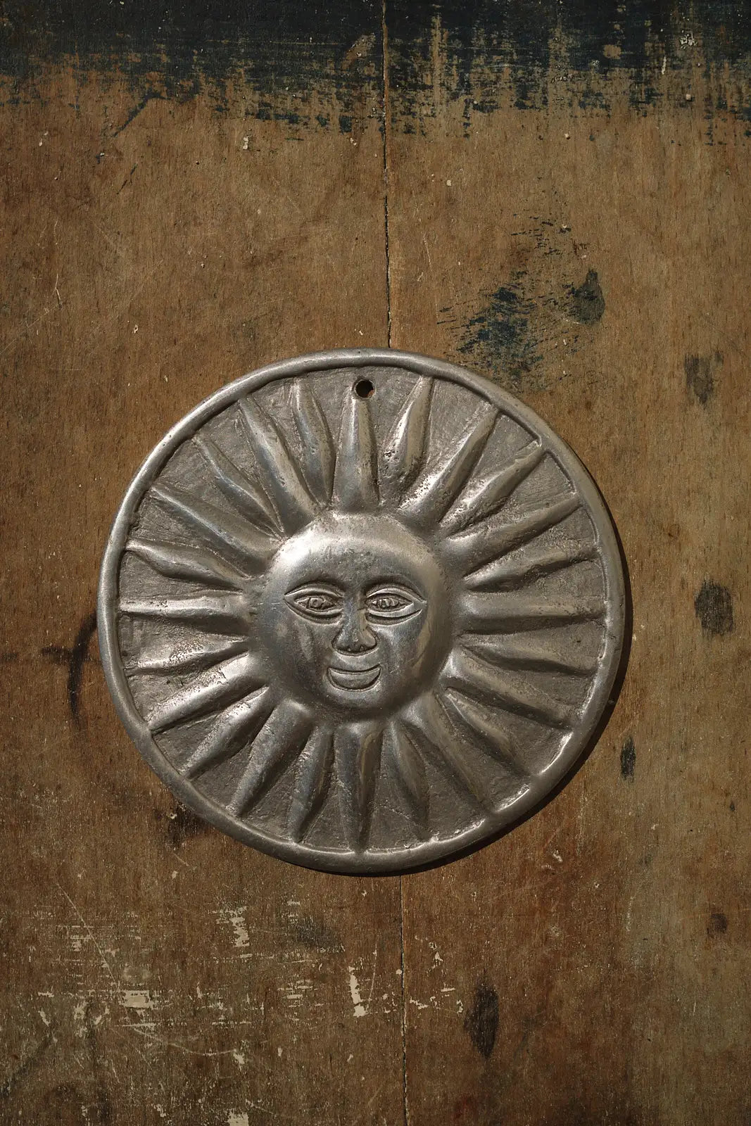 Décoration murale soleil en aluminium