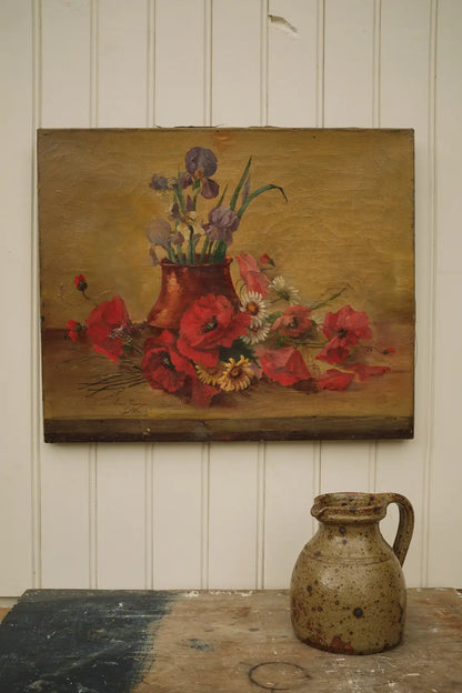Nature morte aux coquelicots