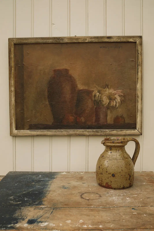 Nature morte florale encadrée