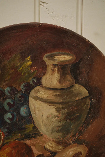 Assiette peinte décorative