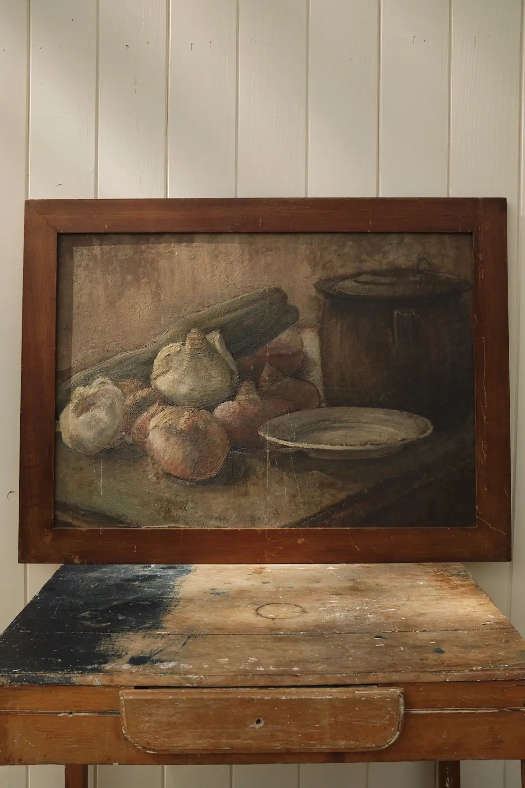 Très grande nature morte encadrée