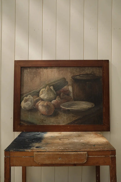 Très grande nature morte encadrée