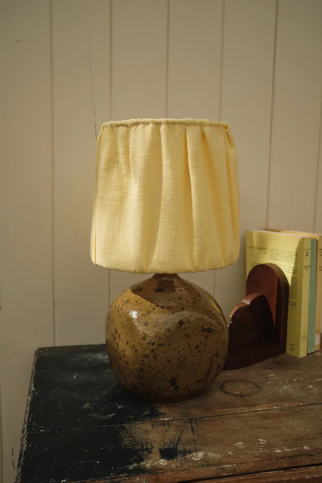 Old wooden lamp