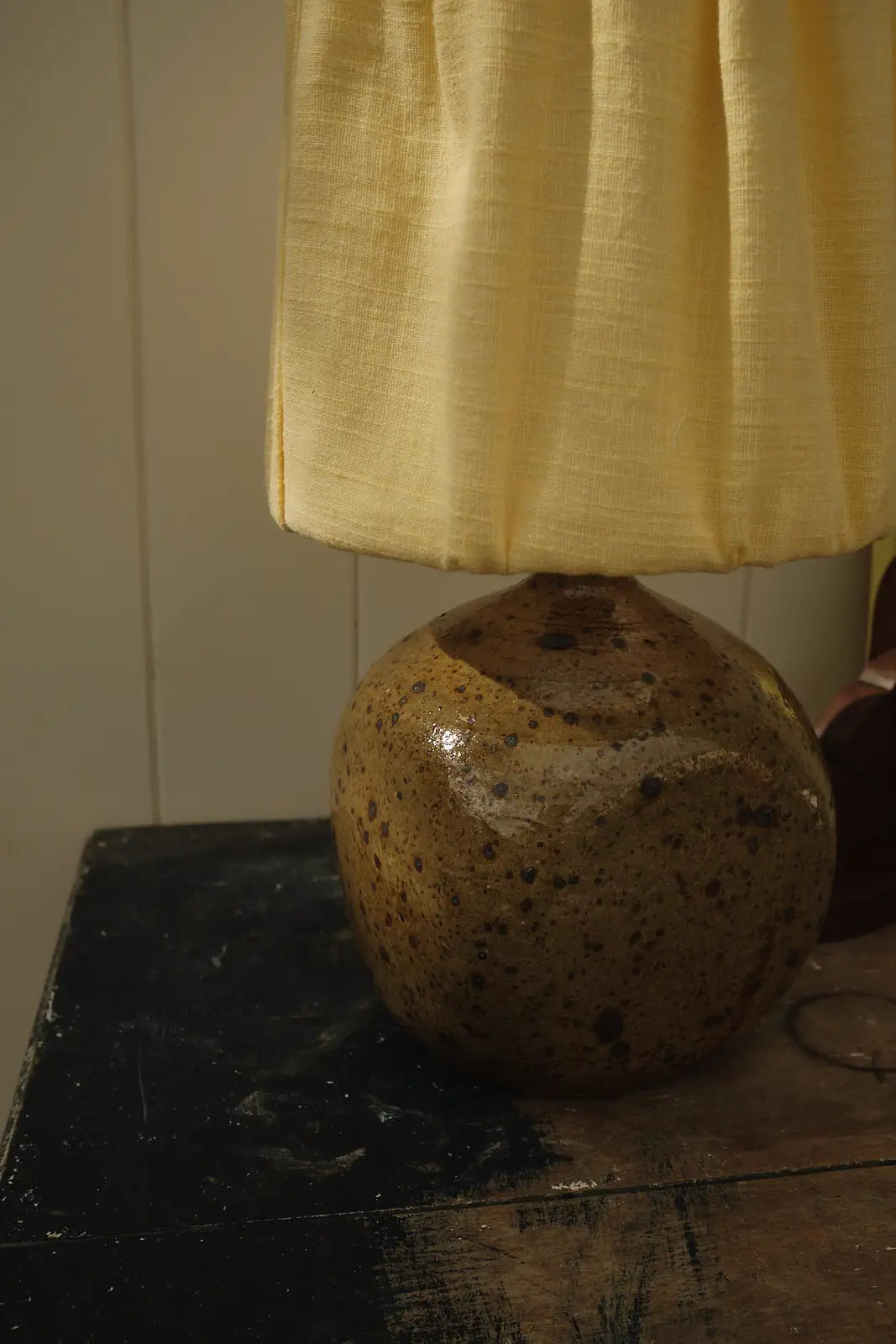 Old wooden lamp