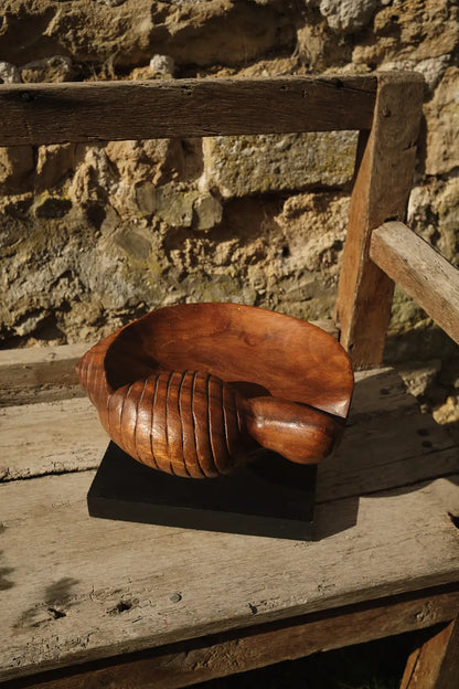 Vide poches coquillage en bois
