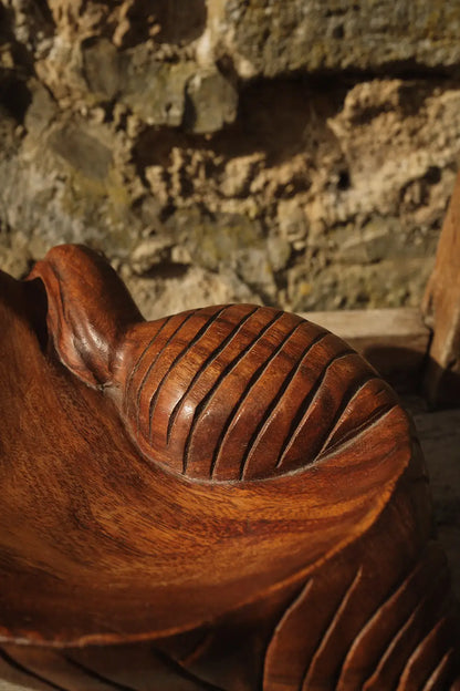 Vide poches coquillage en bois