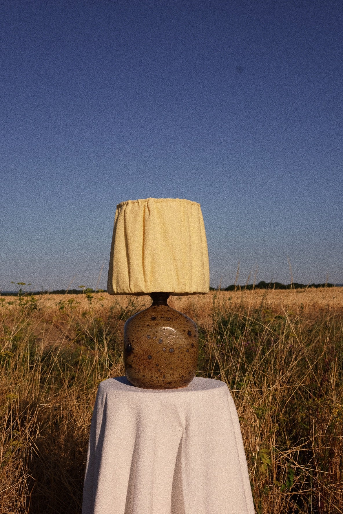 Old wooden lamp