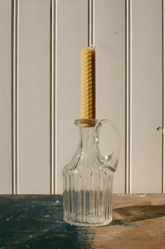 Bougeoir petit pichet verre