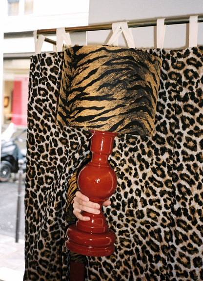 Old wooden lamp